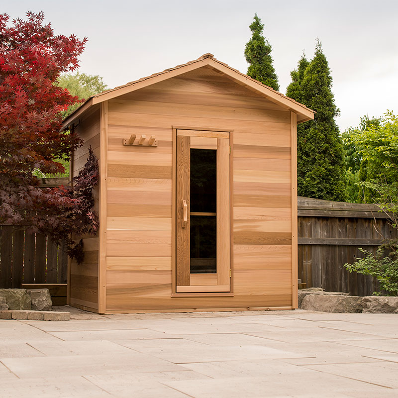 Outdoor cabin sauna