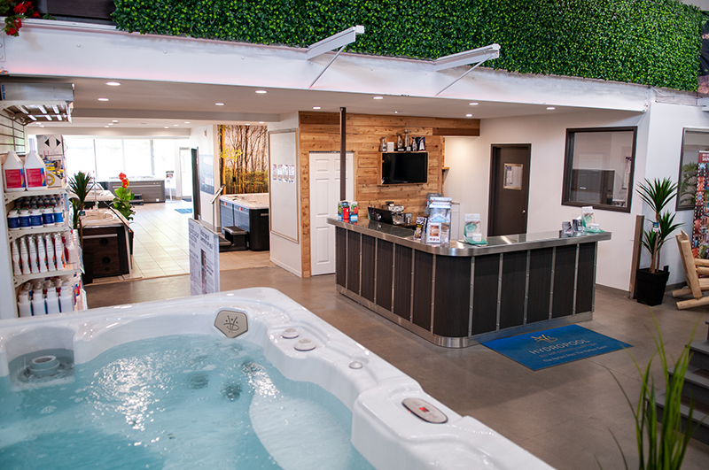 Orleans Hot Tubs showroom